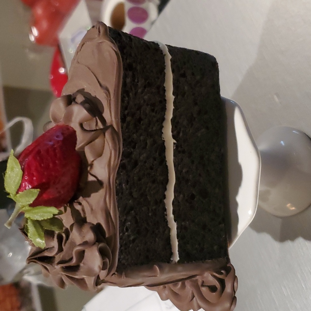 Fake cake. Ice